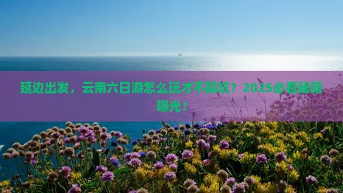 延边去云南六日游