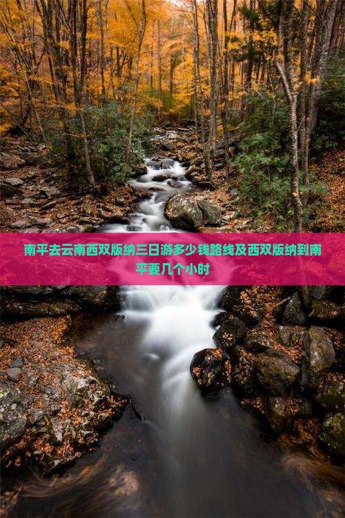南平去云南西双版纳三日游