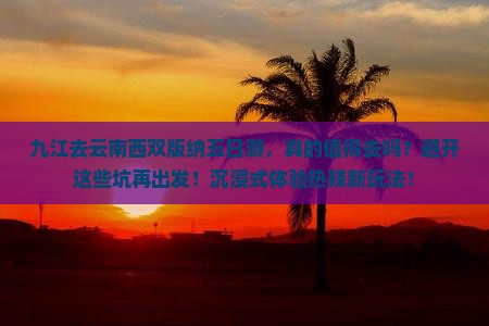 九江去云南西双版纳五日游