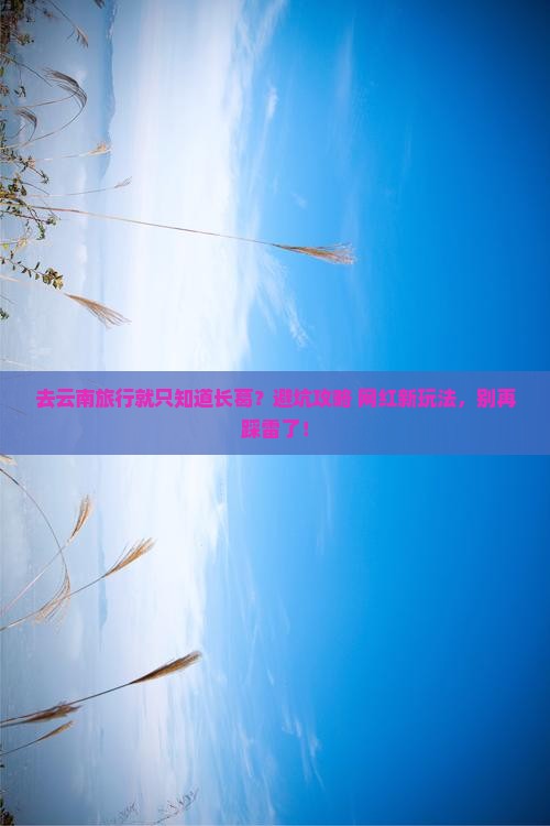 长葛去云南景点