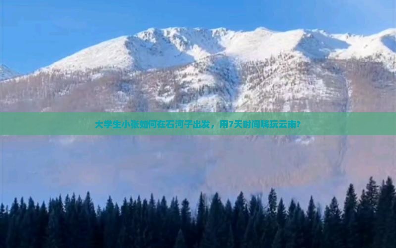 大学生小张如何在石河子出发，用7天时间嗨玩云南？