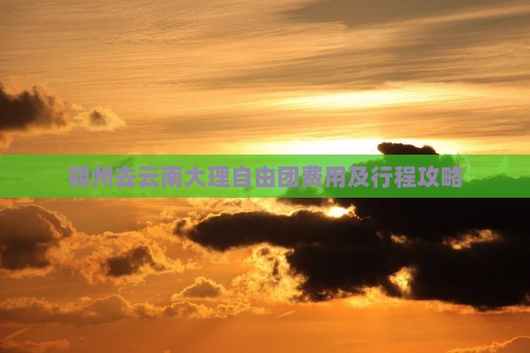 朔州去云南大理自由团