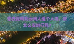 昆明去云南大理个人游