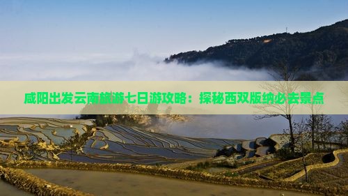 咸阳到云南西双版纳七日游