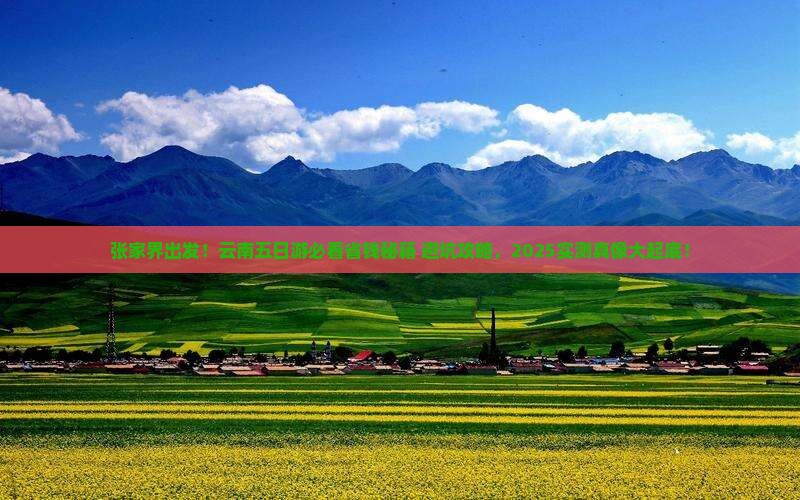 张家界去云南五日游