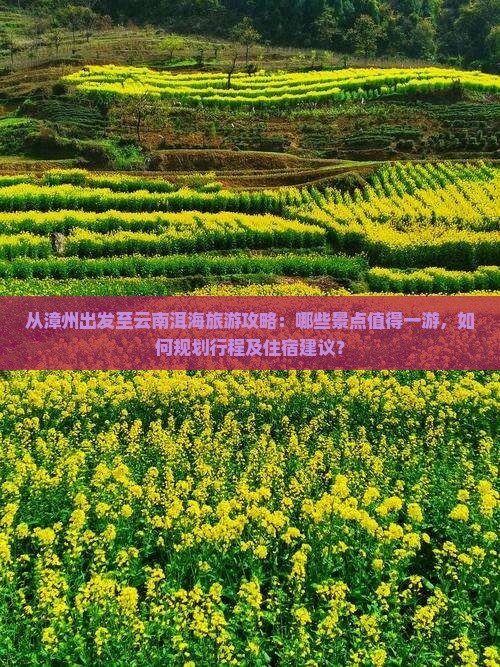 漳州到云南洱海哪里玩