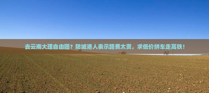 防城港去云南大理自由团