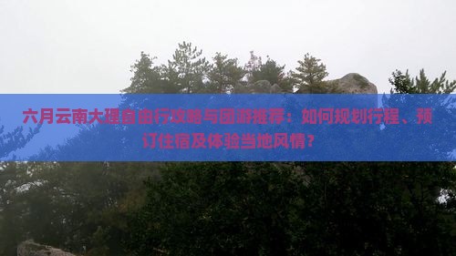 六月到云南大理自由团