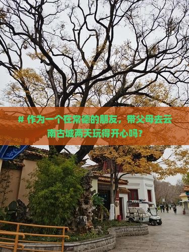 常德去云南古城二日游