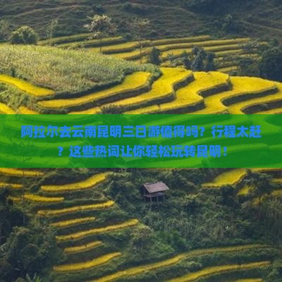 阿拉尔去云南昆明三日游