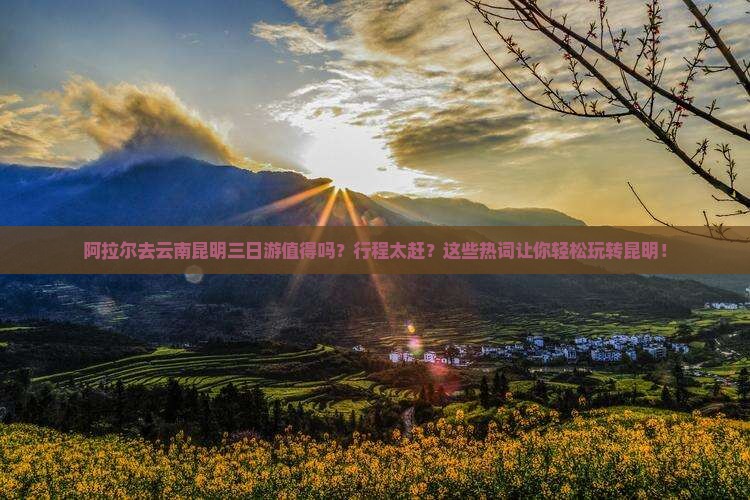 阿拉尔去云南昆明三日游