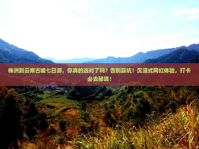 株洲到云南古城七日游