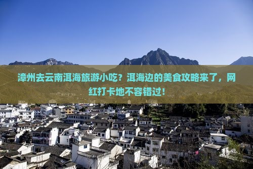 漳州去云南洱海旅游小吃