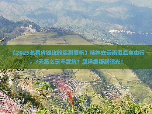 桂林去云南洱海自由行