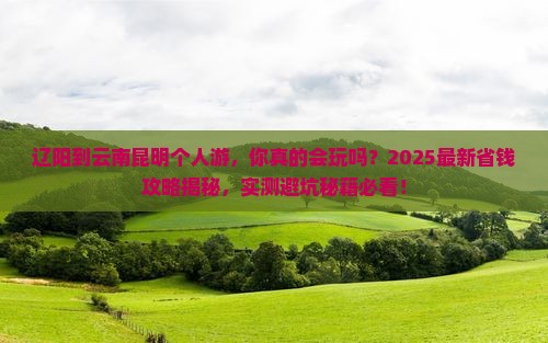 辽阳到云南昆明个人游