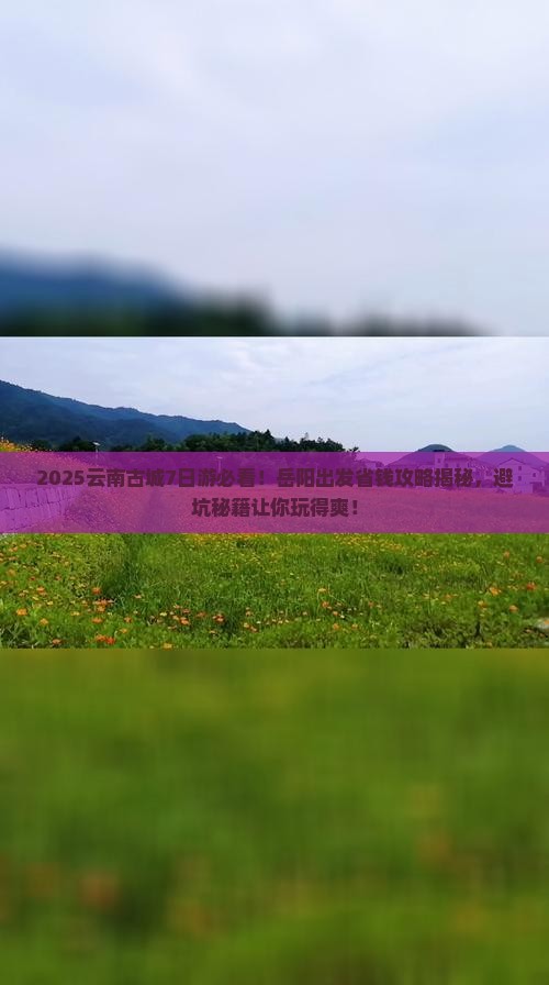 岳阳去云南古城旅行社