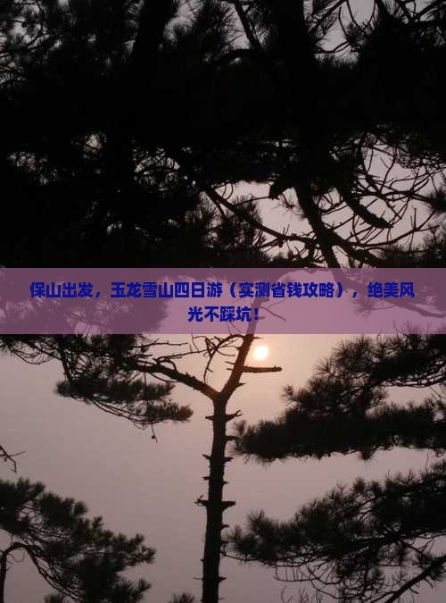 保山到云南玉龙雪山四日游