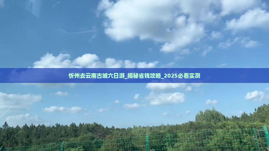 忻州去云南古城六日游