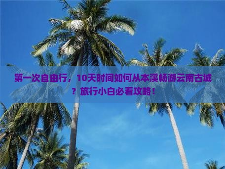 本溪到云南古城旅游