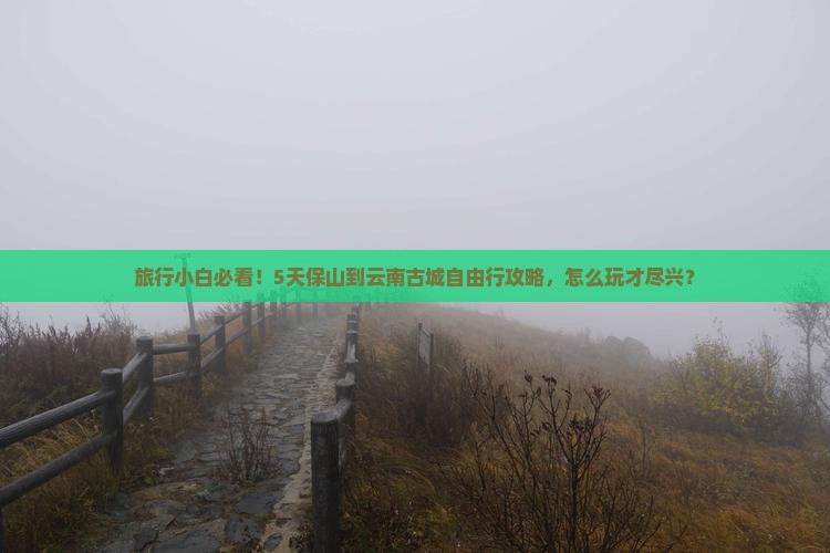 保山去云南古城自由行