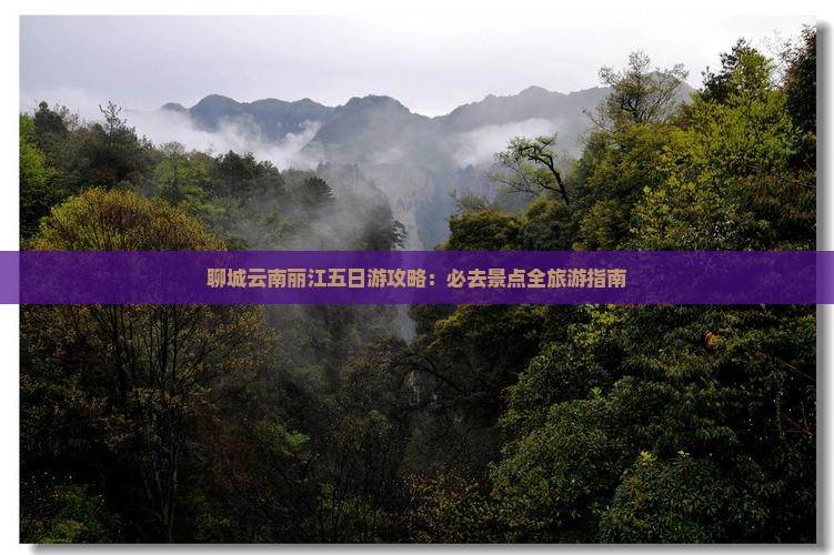 聊城去云南丽江五日游