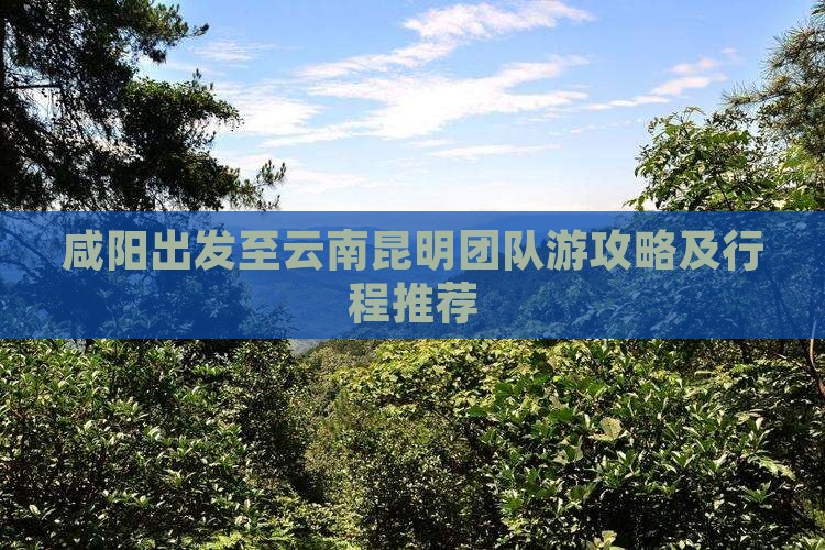 咸阳出发至云南昆明团队游攻略及行程推荐