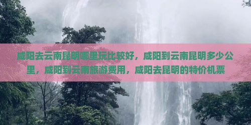 咸阳去云南昆明哪里玩