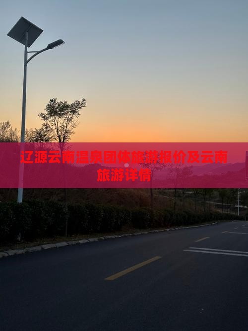 辽源去云南温泉团体旅游