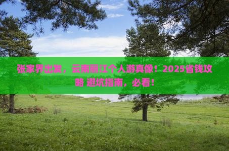 张家界去云南丽江个人游