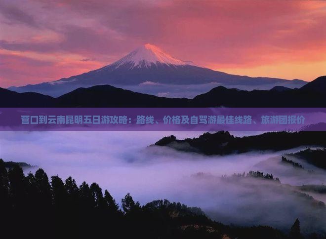 营口到云南昆明五日游