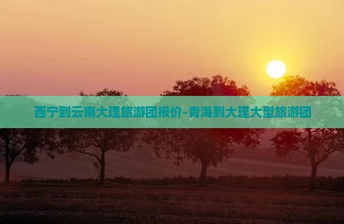 西宁到云南大理大型旅游团