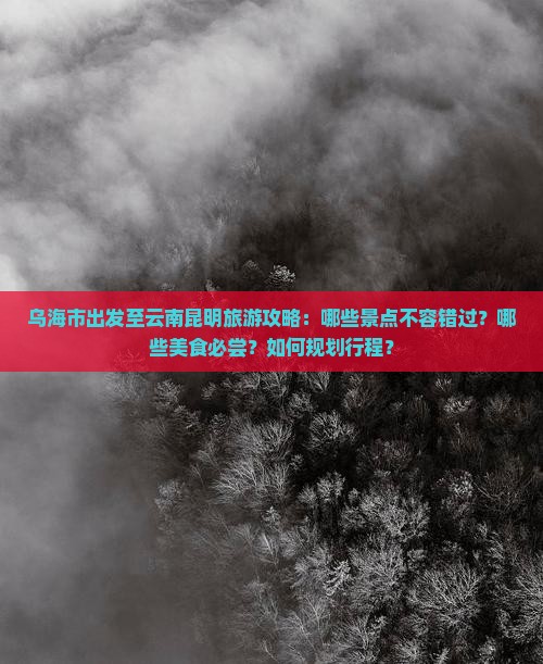 乌海市到云南昆明必去地