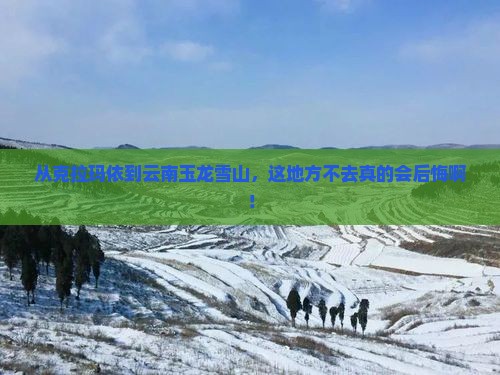 克拉玛依去云南玉龙雪山必去地