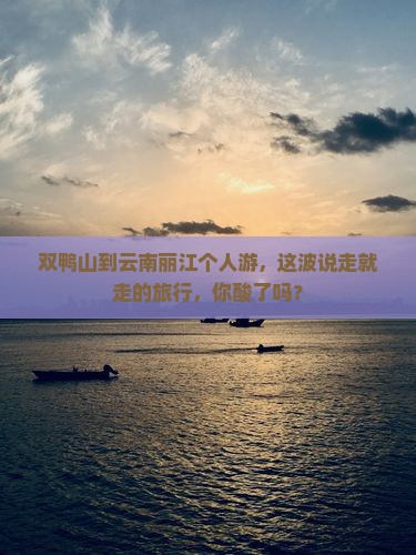 双鸭山去云南丽江个人游