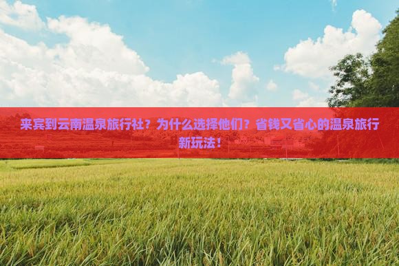 来宾到云南温泉旅行社