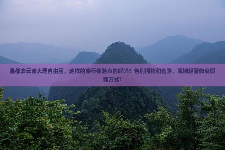 昌都去云南大理自由团