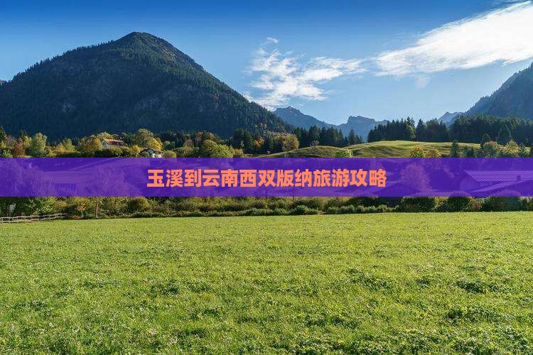 玉溪去云南西双版纳团体旅游