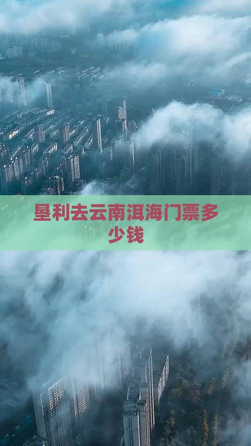 垦利去云南洱海门票