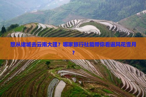 诸城去云南大理旅行社