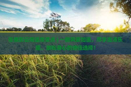 张掖到云南温泉景点