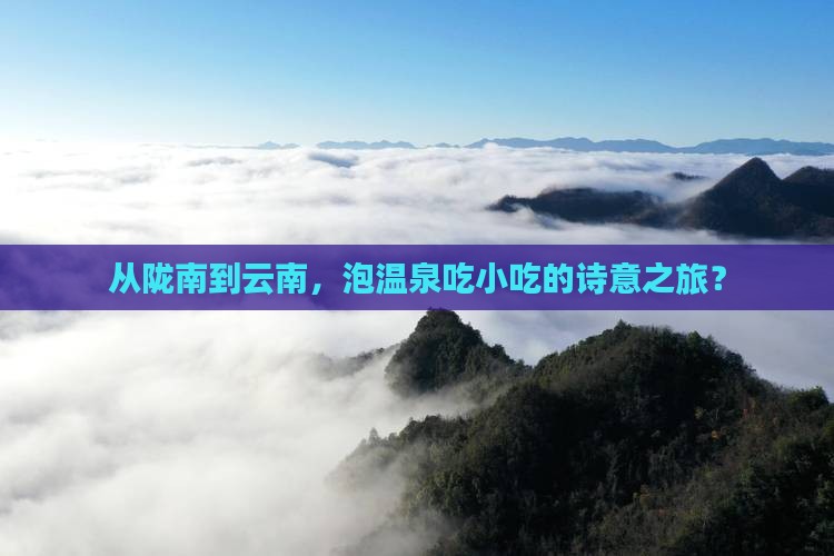 陇南去云南温泉旅游小吃