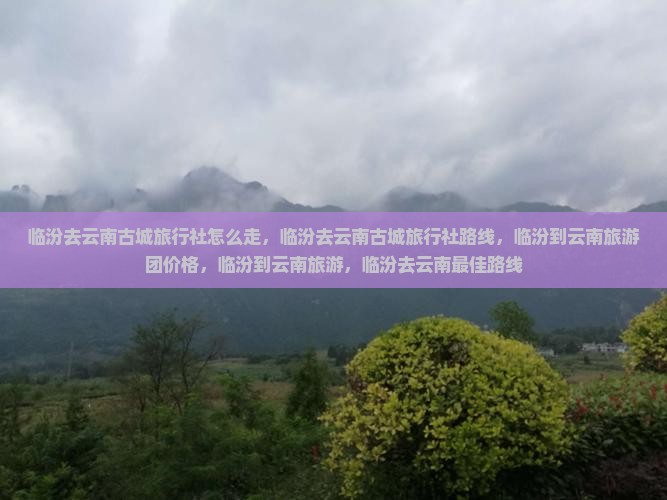 临汾去云南古城旅行社