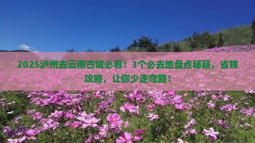 泸州去云南古城必去地