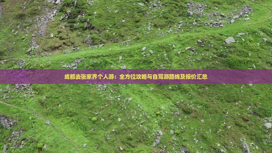 成都去张家界个人游：全方位攻略与自驾游路线及报价汇总