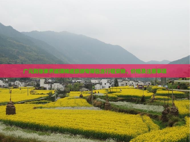 广元到张家界玻璃栈道旅游专犀包含行程安排、价格及注意事项