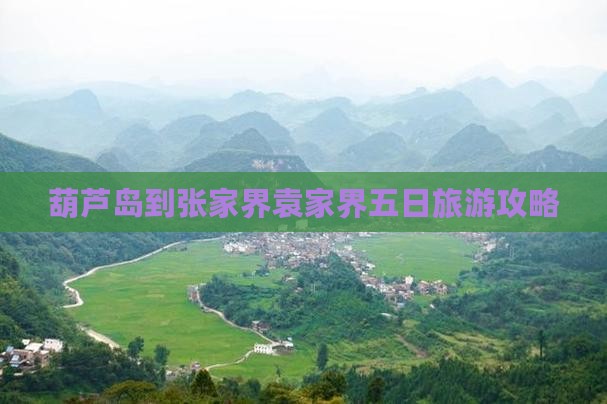 葫芦岛到张家界袁家界五日旅游攻略