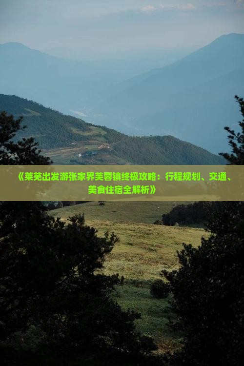 《莱芜出发游张家界芙蓉镇终极攻略：行程规划、交通、美食住宿全解析》