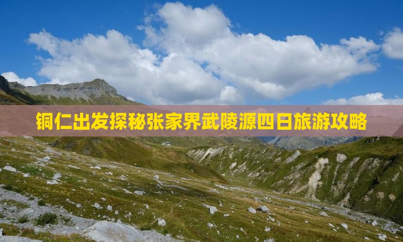 铜仁出发探秘张家界武陵源四日旅游攻略