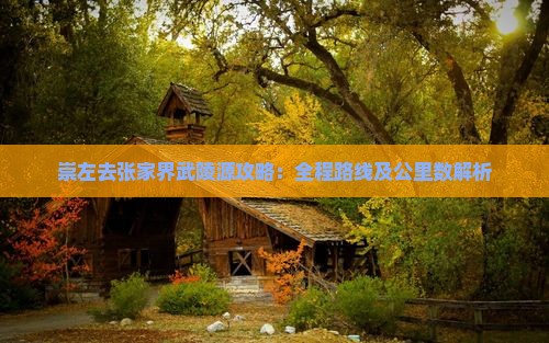 崇左去张家界武陵源攻略：全程路线及公里数解析