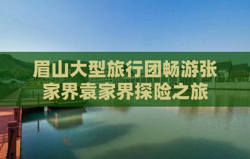 眉山大型旅行团畅游张家界袁家界探险之旅